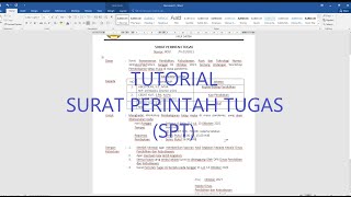 Tutorial Membuat Surat Perintah Tugas