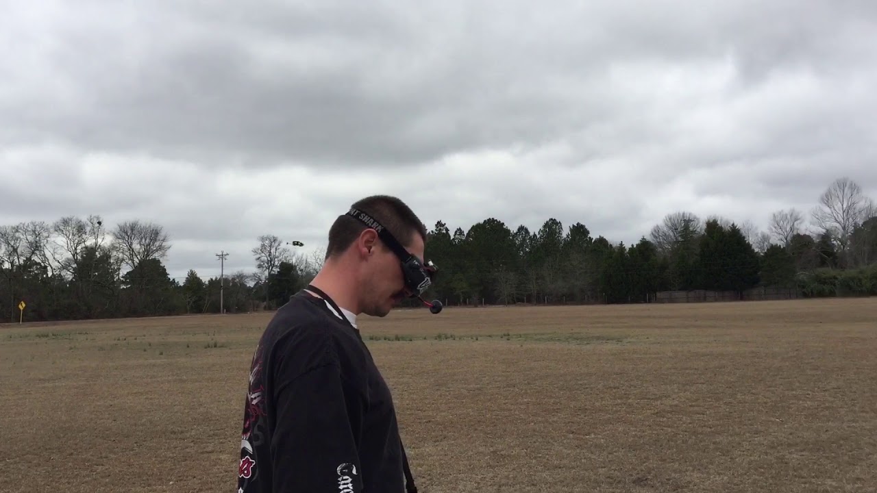 Racing drone power loop practice - YouTube