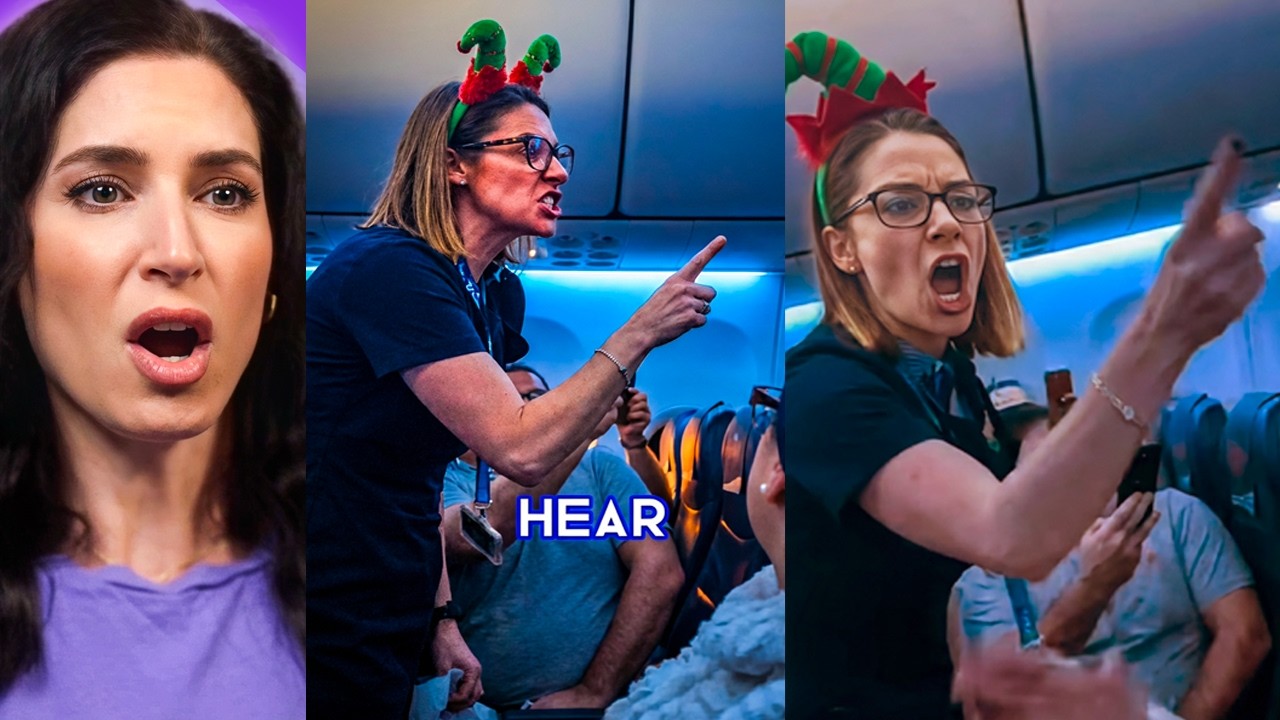 Стюардесса устроила ядерный взрыв идиотским пассажирам.