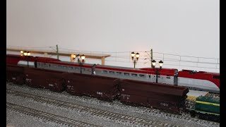 Unboxing and preview of Mehano Model train set of freigt wagons DB Falns 121 in H0 scale