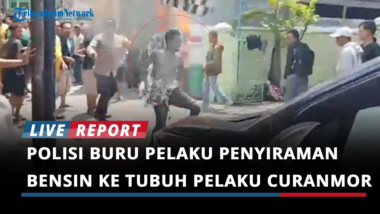 Polisi Memburu Sosok yang Menyiram Bensin dan Membakar Maling Motor di Jojoran Gubeng Surabaya