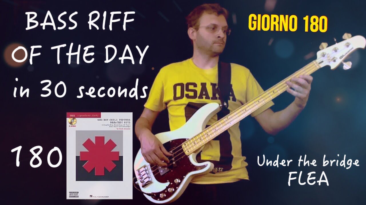 Bass cover Under the Bridge Flea bassline RHCP Bass Riff of the day in