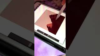 SUPER EASY desert landscape in procreate #shorts | Digital Art