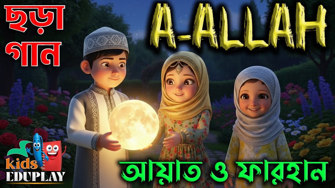 KidsEduPlay - Nursery Rhymes - A Allah - শিশুদের ছড়াগান - A,B,C,D Songs - AYATH & FARHAN