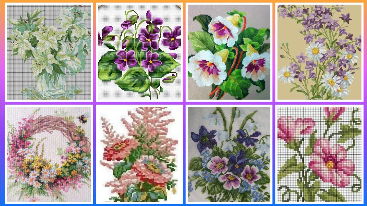 #1 Самые красивые и уникальные новые схемы для вышивки крестом для всего 