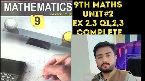 class 9th unit 2 ex 2.3 complete. real and complex numbers .urdu/ hindi #viral #unit 2#ex2.3# chap 2