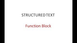 Structured Text#21 POU Function Bolck