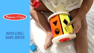 Melissa & Doug Match & Roll Shape Sorter