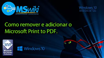 Como instalar impressora Print to PDF?