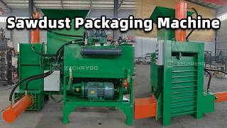 Wood Sawdust Packaging Machine Testing For Vietnam Customers Before Shipping in ZZCHRYSO Factory