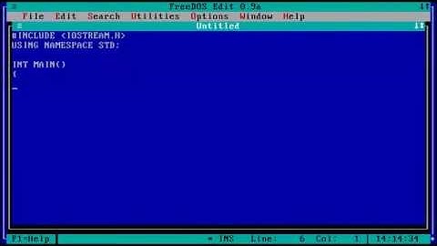 FreeDOS EDIT.COM