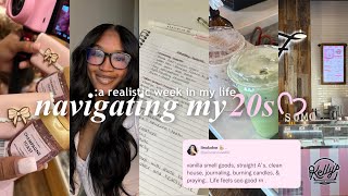 balancing life ALONE while working a 9-5: a very REALISTIC week in my 20sᢉ𐭩
