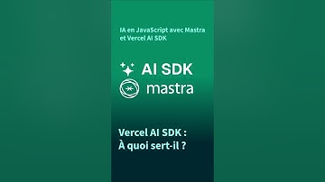 Vercel AI SDK - créez des applications IA LLM en JavaScript et TypeScript