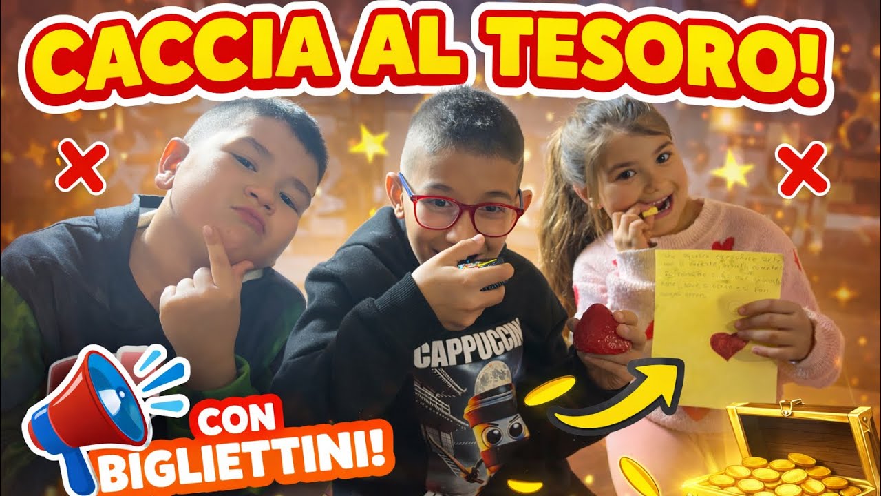 CACCIA AL TESORO - MEGA SORPRESA ! 😮 