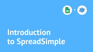 Introduction to SpreadSimple | SpreadSimple Tutorial screenshot 3