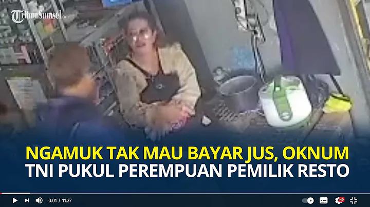 Ngamuk Tak Mau Bayar Jus, Oknum TNI Pukul Perempuan Pemilik Resto, Terungkap Kerap Bikin Onar