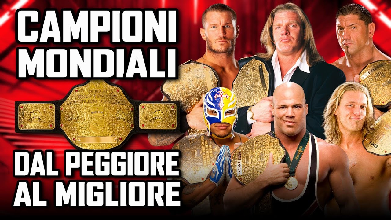 Tutti i campioni mondiali dei pesi massimi WWE dal PEGGIORE al MIGLIORE