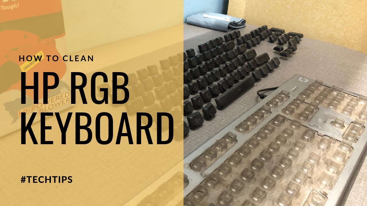 How To Clean HP K500F RGB Keyboard? YouTube