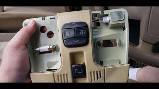 dome light sunroof overhead console removal 1999 mercedes E300 Diesel