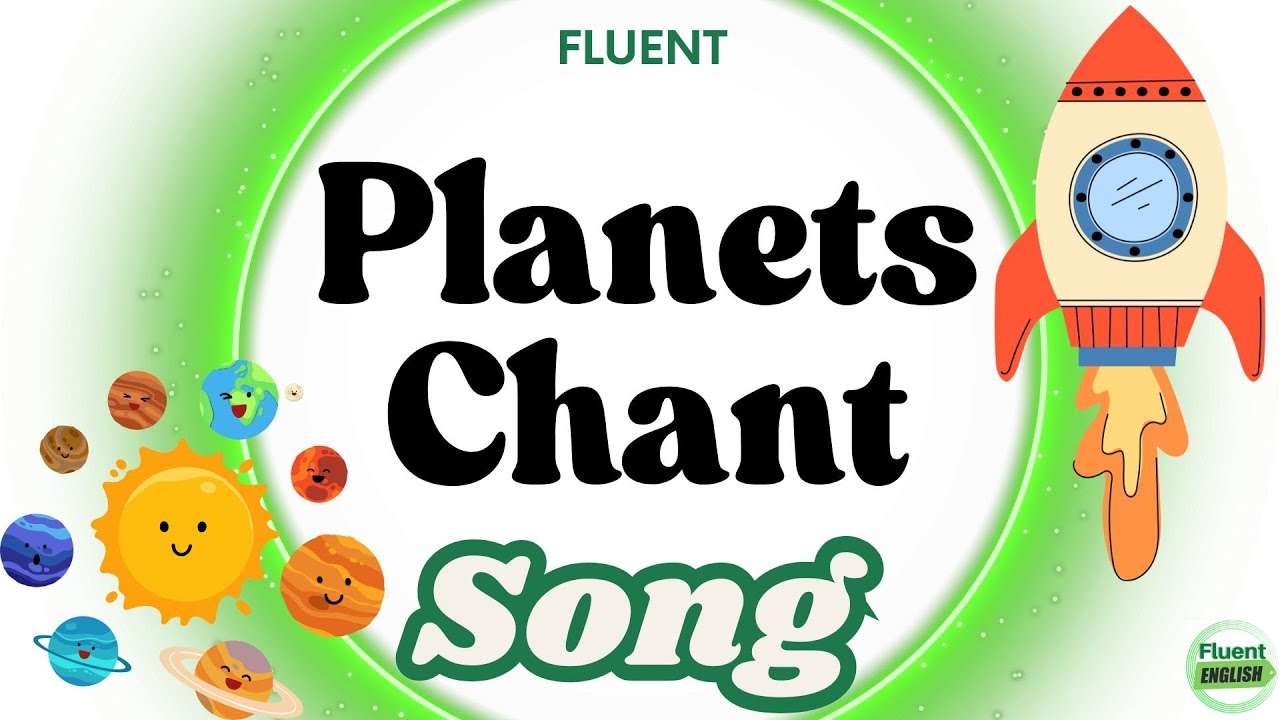 🌟 PLANETS CHANT Sing-Along for Kids 🚀 Talking Flashcards + Catchy Song! | Learn the Solar System