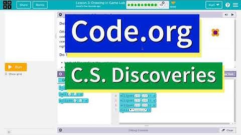 Code.org Lesson 3.8 Drawing in Game Lab | Tutorial with Answers | Unit 3 CS Discoveries