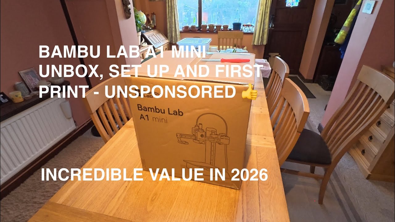 Распаковка, настройка и первая печать BAMBU Lab A1 Mini - Без спонсорской поддержки