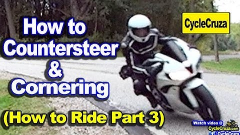 How to Ride a Motorcycle - Part 3 | Countersteering - Cornering - Target Fixation