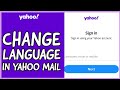 How to change language in yahoo mail edit language in yahoo mail on pc 2024