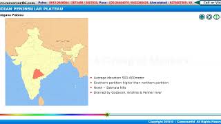 100122-Geography and Geology INDIAN PENINSULAR PLATEAU Part 3