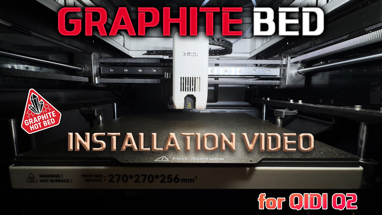 Graphite Heated Bed Upgrade For QIDI Q2 3D Printers - YouTube
