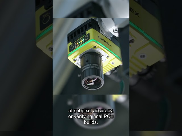 Inspecting electronic micro-components with Cognex #machinevision  #ai