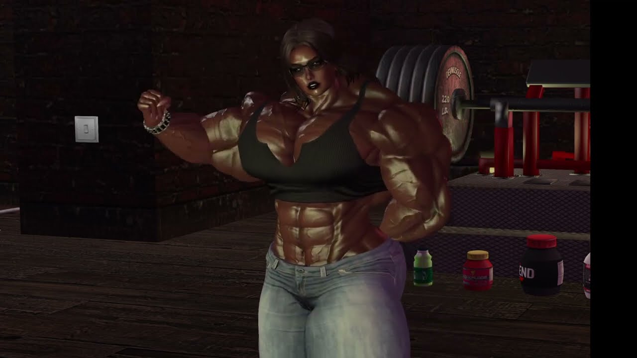 Someone from older videos visits [female muscle growth] [second life] [FMG]