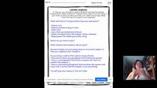 Benchmark Unit 5 Week 3 Opinion Assessment