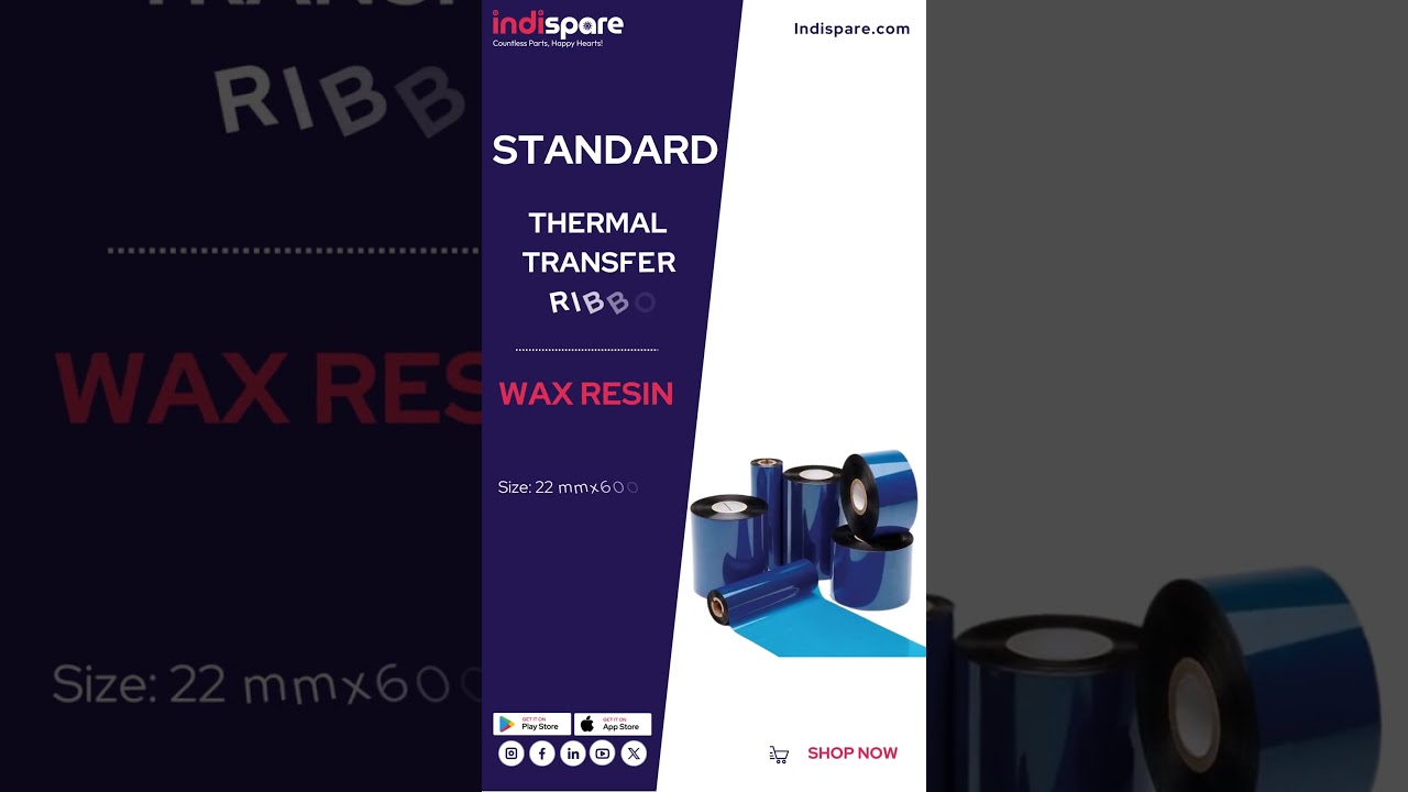 Standard TTO Wax-Resin Ribbons 