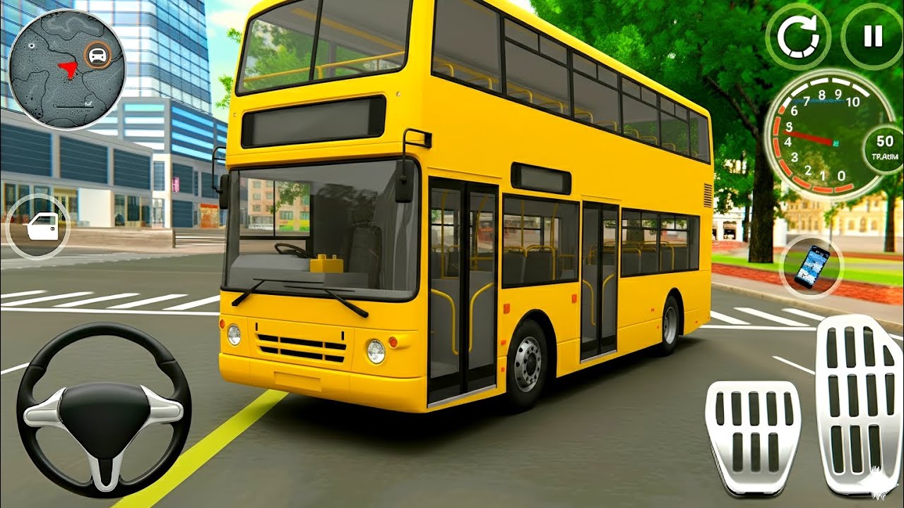 Double Decker Bus Driving Game 🚍 | City Bus Simulator Realistic Gameplay | Kids Games 