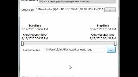 routes utility(Tems investigation Logfile Splite into interval)