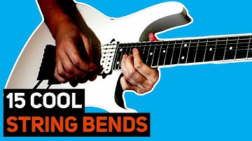 15 Cool String Bends (With Solo Examples - #GuitarSoloSchool)