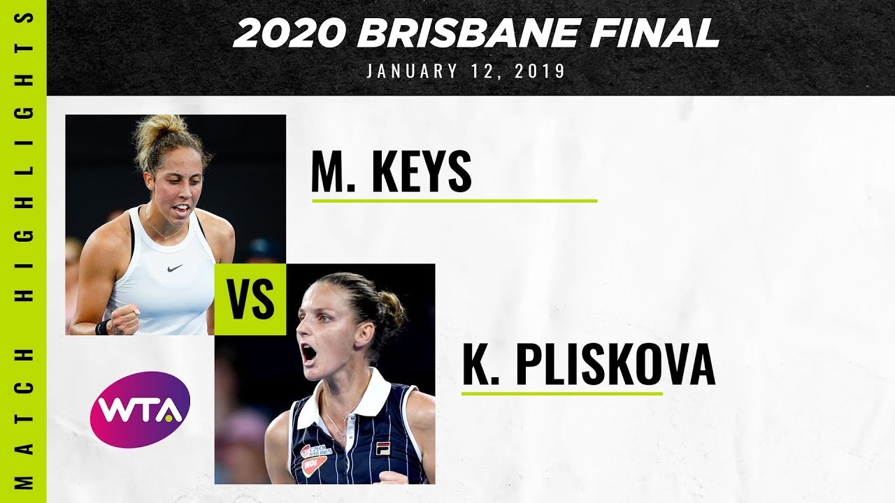 Madison Keys vs. Karolina Pliskova | 2020 Brisbane International Final | WTA Highlights