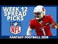 NFL odds lines spreads picks predictions for Week 12 2020 ...