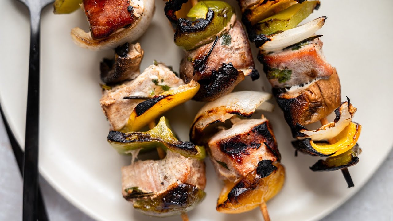 Easy Grilled Tuna Kebabs Recipe YouTube