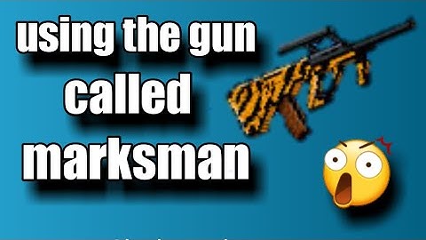 Using the gun called marksman | pixel gun 3d