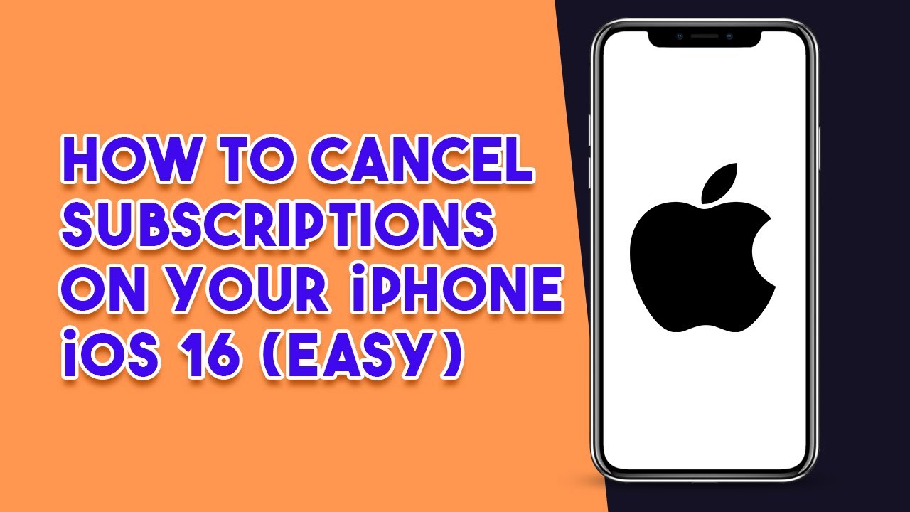 How To Cancel Subscriptions On Your iPhone iOS 16 (EASY) - YouTube
