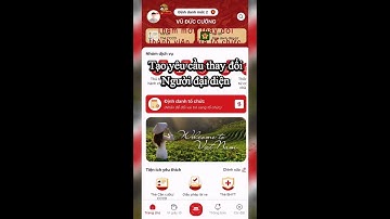 HD tạo yêu cầu thay đổi người đại diện tổ chức - Định danh tổ chức trên UD VNeID