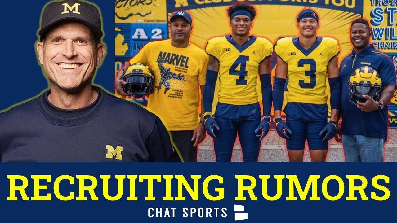 BIG Michigan Football Recruiting Rumors On Domani Jackson Flip, Josh Conerly, 2022 Silent Commit?