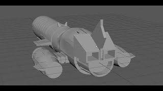 Maya Spaceship Timelapse