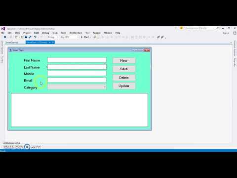 Insert Values into database Smart Diary in C# Part 4