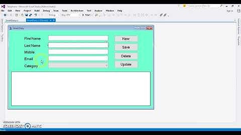 Insert Values into database Smart Diary in C# Part 4
