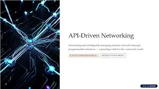 API-Driven Networking | Case Study | Modern Network Automation | SDGs | B.Tech