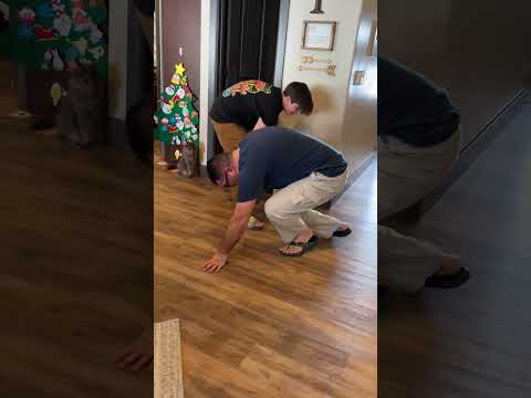 Kid Hits Dad In The 🏀s!