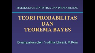 Teori Probabilitas Part 1